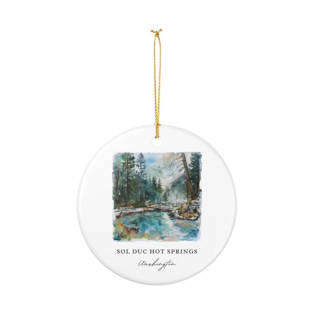Sol Duc Hot Springs Washington Ornament: Unique Sol Duc Hot Springs Souvenir, Sol Duc Hot Springs Xmas Decor, and Authentic Sol Duc Hot Springs Gift