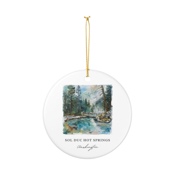 Sol Duc Hot Springs Washington Ornament: Unique Sol Duc Hot Springs Souvenir, Sol Duc Hot Springs Xmas Decor, and Authentic Sol Duc Hot Springs Gift