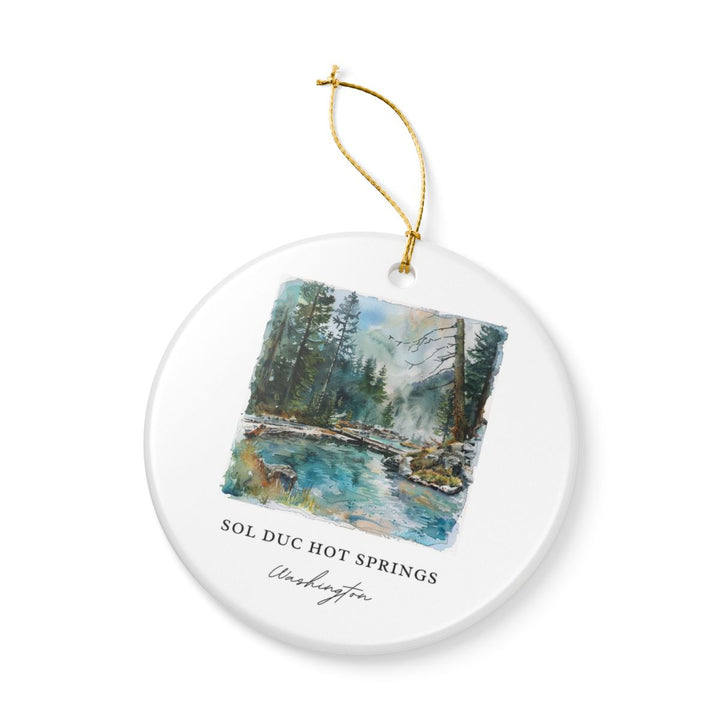 Sol Duc Hot Springs Washington Ornament: Unique Sol Duc Hot Springs Souvenir, Sol Duc Hot Springs Xmas Decor, and Authentic Sol Duc Hot Springs Gift