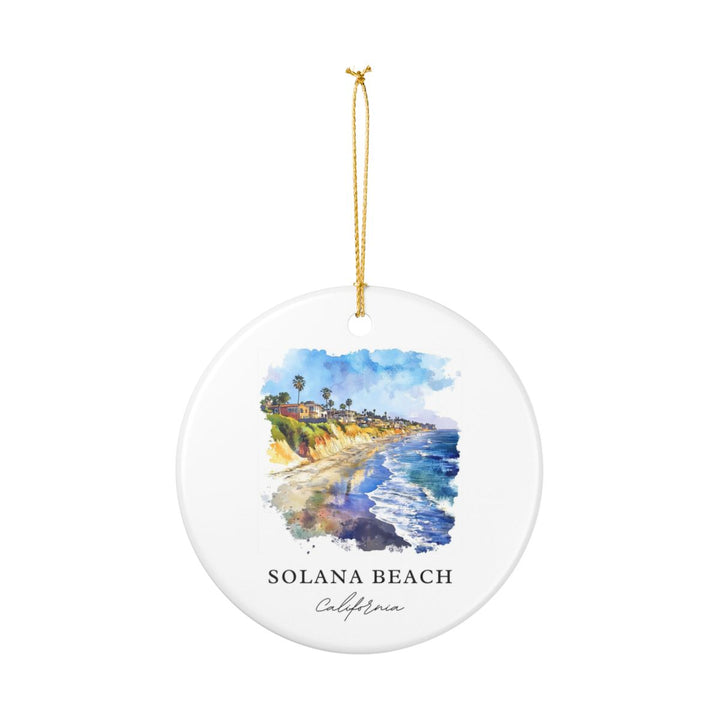 Solana Beach California USA Ornament: Unique Solana Beach Souvenir, Solana Beach California Xmas Decor, and Authentic Solana Beach Gift