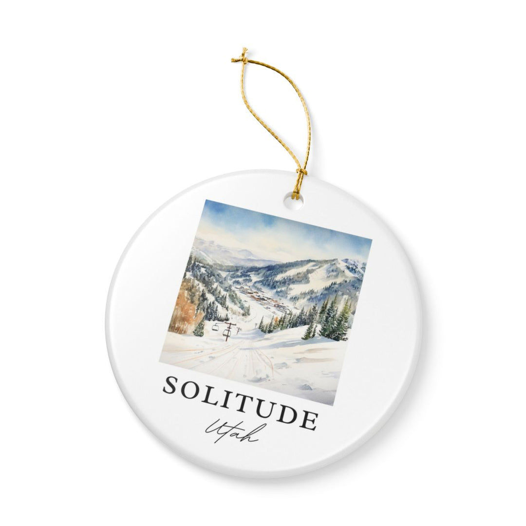 Solitude Utah Ornament: Unique Solitude Souvenir, Solitude Utah Xmas Decor, and Authentic Solitude Gift