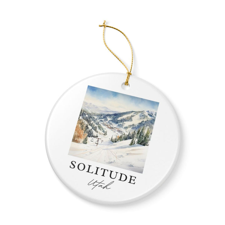 Solitude Utah Ornament: Unique Solitude Souvenir, Solitude Utah Xmas Decor, and Authentic Solitude Gift