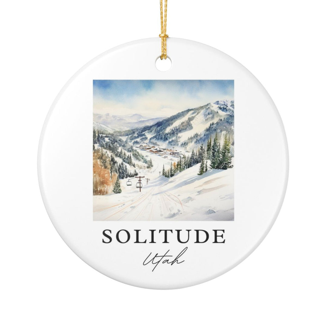 Solitude Utah Ornament: Unique Solitude Souvenir, Solitude Utah Xmas Decor, and Authentic Solitude Gift