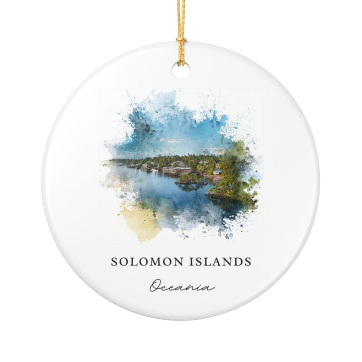 Solomon Islands Solomon Islands Ornament: Unique Solomon Islands Solomon Islands Souvenir, Solomon Islands Solomon Islands Xmas Decor