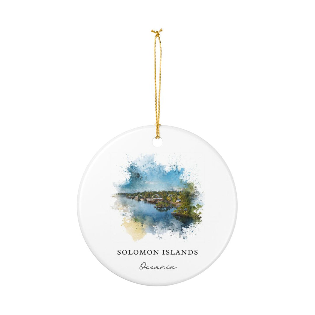 Solomon Islands Solomon Islands Ornament: Unique Solomon Islands Solomon Islands Souvenir, Solomon Islands Solomon Islands Xmas Decor