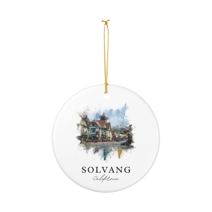 Solvang California Ornament: Unique Solvang Souvenir, Solvang California Xmas Decor, and Authentic Solvang Gift
