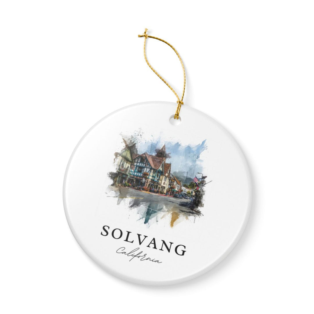 Solvang California Ornament: Unique Solvang Souvenir, Solvang California Xmas Decor, and Authentic Solvang Gift