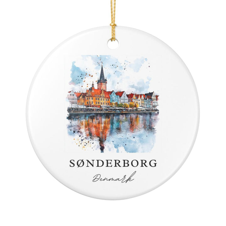 Sønderborg Denmark Ornament: Unique Sønderborg Souvenir, Sønderborg Denmark Xmas Decor, and Authentic Sønderborg Gift