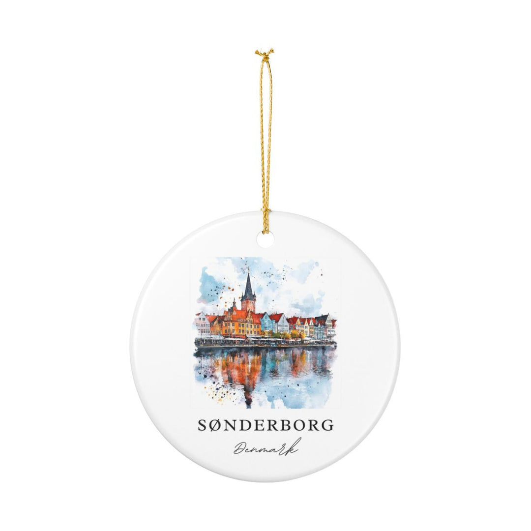 Sønderborg Denmark Ornament: Unique Sønderborg Souvenir, Sønderborg Denmark Xmas Decor, and Authentic Sønderborg Gift