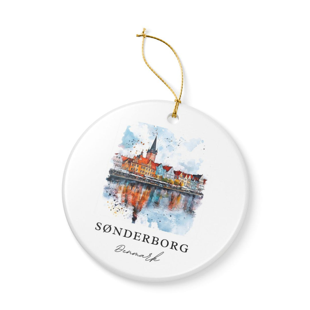Sønderborg Denmark Ornament: Unique Sønderborg Souvenir, Sønderborg Denmark Xmas Decor, and Authentic Sønderborg Gift