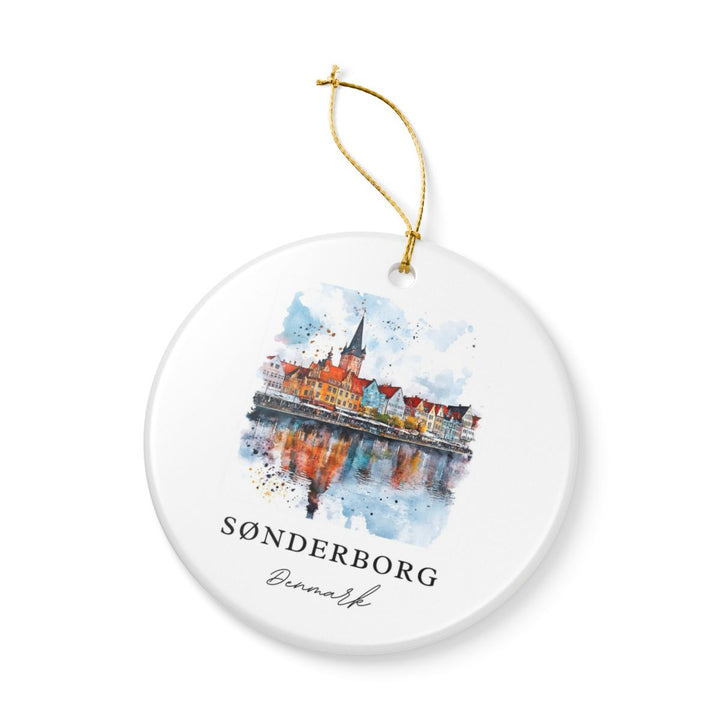 Sønderborg Denmark Ornament: Unique Sønderborg Souvenir, Sønderborg Denmark Xmas Decor, and Authentic Sønderborg Gift