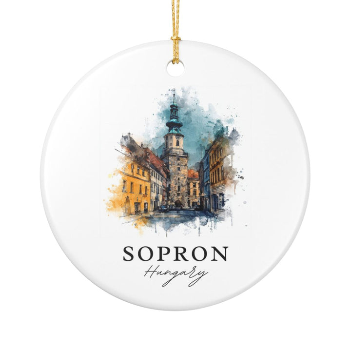 Sopron Hungary Ornament: Unique Sopron Hungary Souvenir, Sopron Hungary Xmas Decor, and Authentic Sopron Hungary Gift