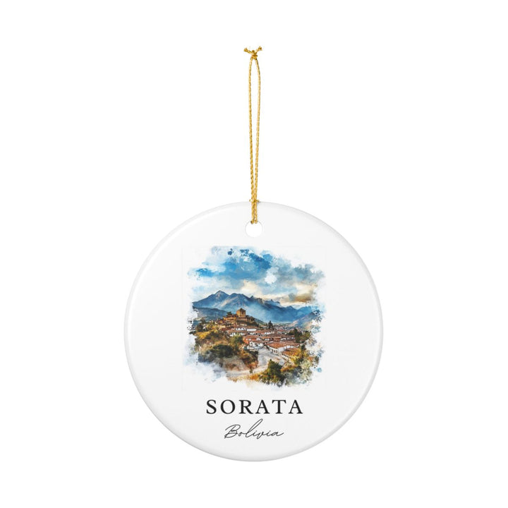 Sorata Bolivia Ornament: Unique Sorata Souvenir, Sorata Bolivia Xmas Decor, and Authentic Sorata Gift