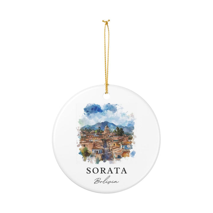 Sorata Bolivia Ornament: Unique Sorata Souvenir, Sorata Bolivia Xmas Decor, and Authentic Sorata Gift