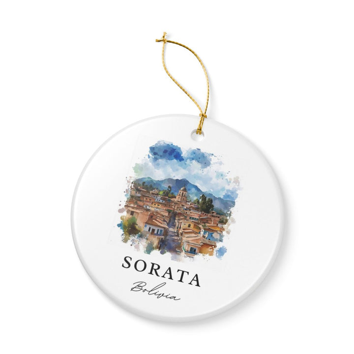 Sorata Bolivia Ornament: Unique Sorata Souvenir, Sorata Bolivia Xmas Decor, and Authentic Sorata Gift