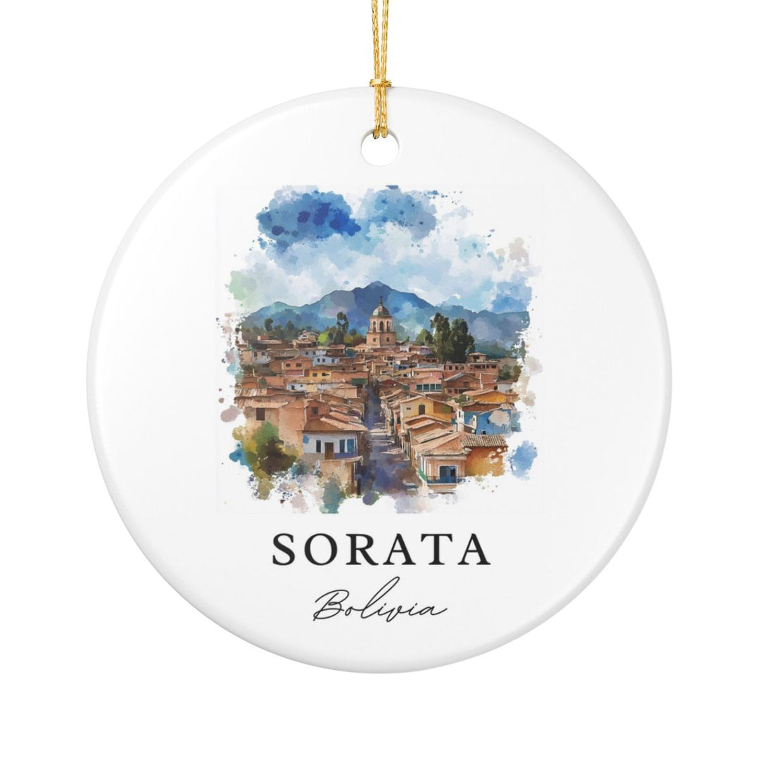 Sorata Bolivia Ornament: Unique Sorata Souvenir, Sorata Bolivia Xmas Decor, and Authentic Sorata Gift