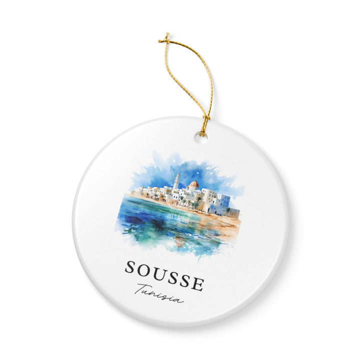 Sousse Tunisia Ornament: Unique Sousse Tunisia Souvenir, Sousse Tunisia Xmas Decor, and Authentic Sousse Tunisia Gift
