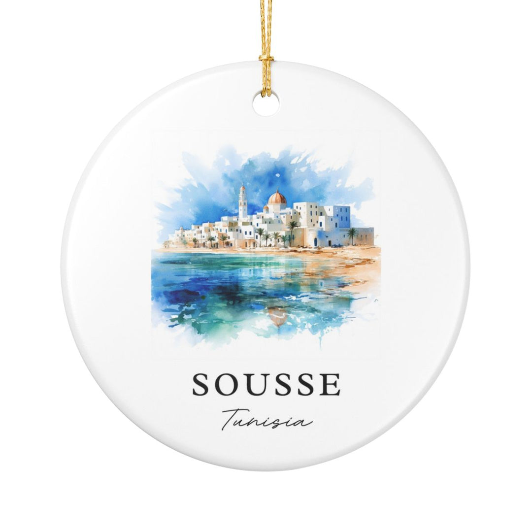 Sousse Tunisia Ornament: Unique Sousse Tunisia Souvenir, Sousse Tunisia Xmas Decor, and Authentic Sousse Tunisia Gift