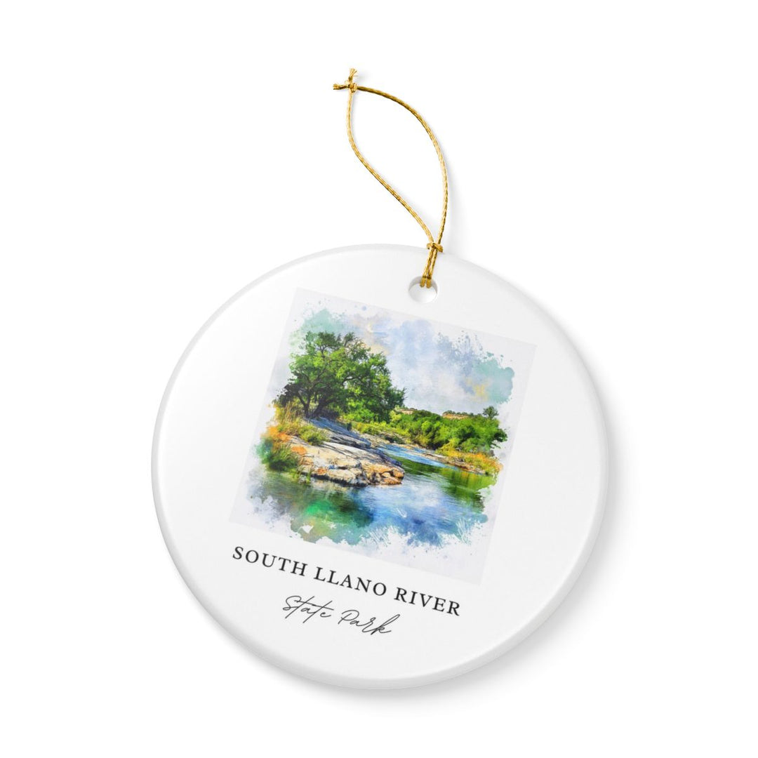 South Llano River State Park Texas Ornament: Unique South Llano River State Park Souvenir, South Llano River State Park Texas Xmas Decor