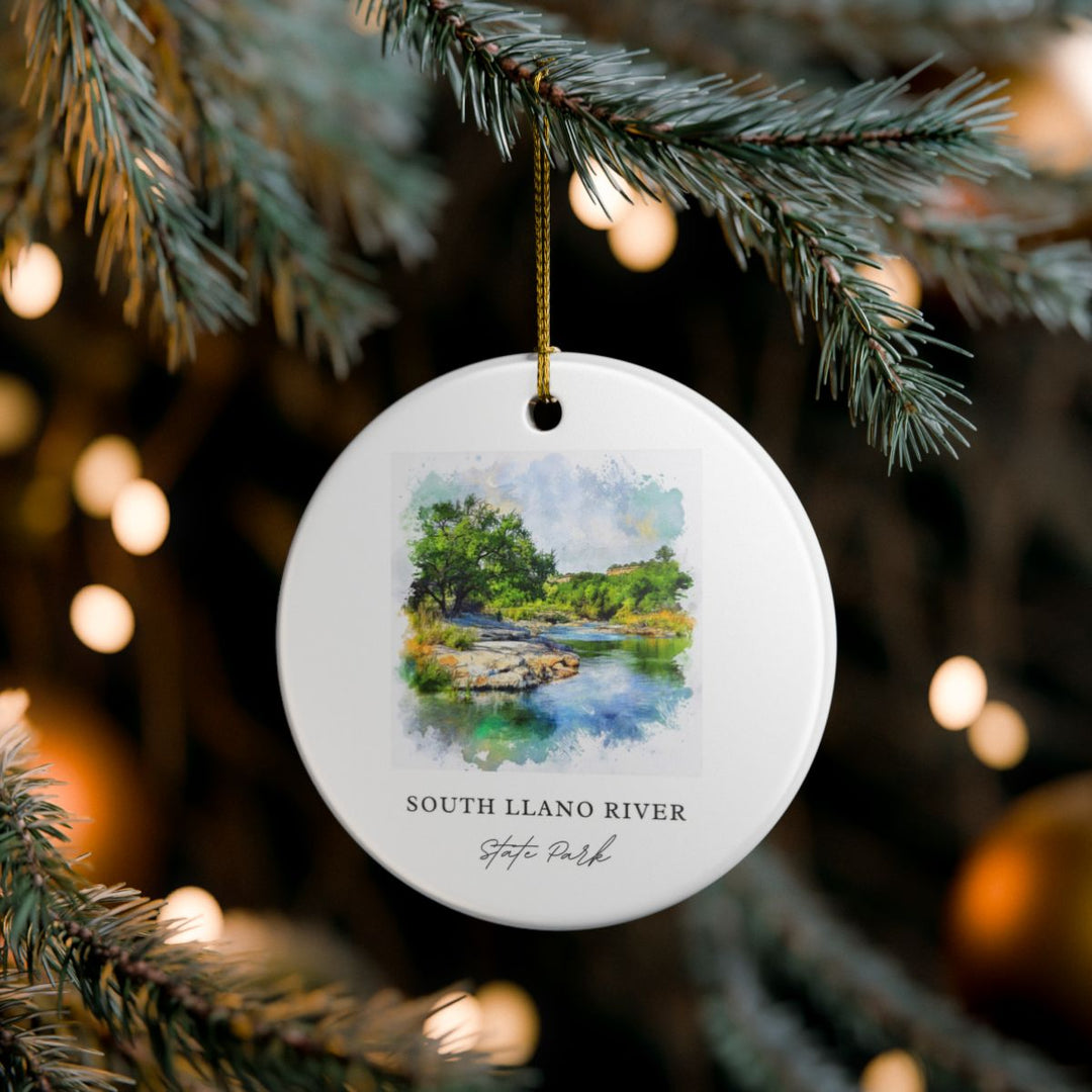 South Llano River State Park Texas Ornament: Unique South Llano River State Park Souvenir, South Llano River State Park Texas Xmas Decor