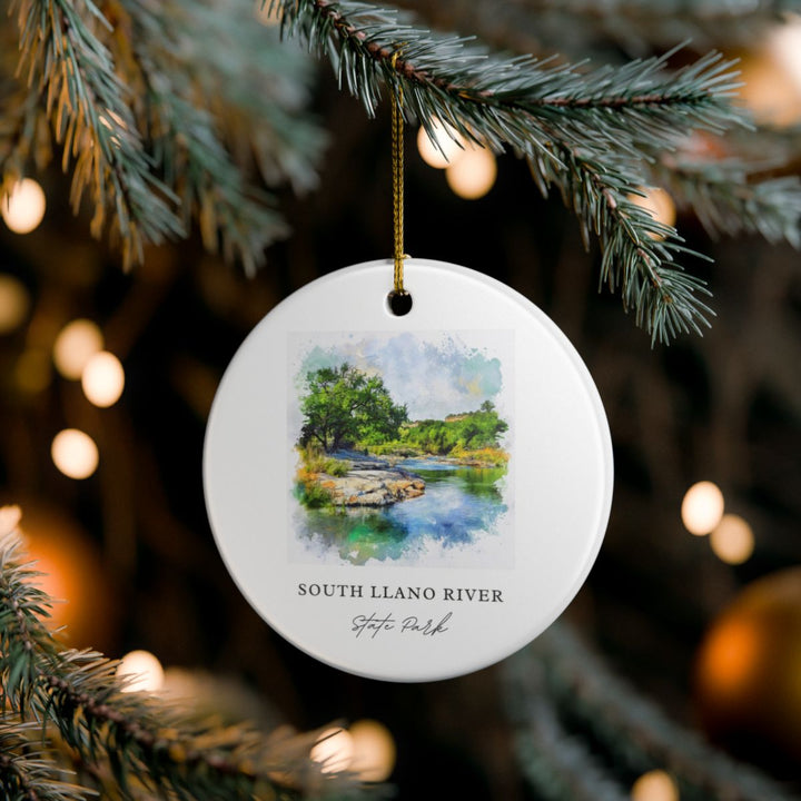 South Llano River State Park Texas Ornament: Unique South Llano River State Park Souvenir, South Llano River State Park Texas Xmas Decor