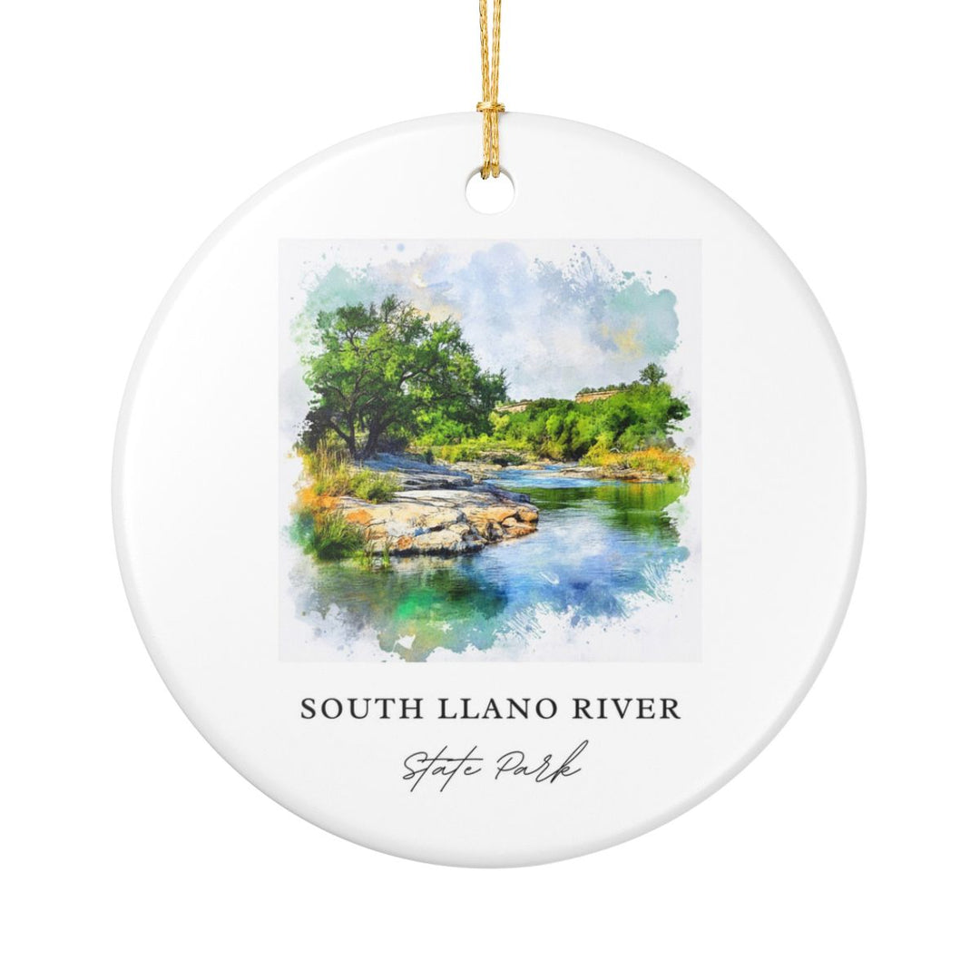 South Llano River State Park Texas Ornament: Unique South Llano River State Park Souvenir, South Llano River State Park Texas Xmas Decor