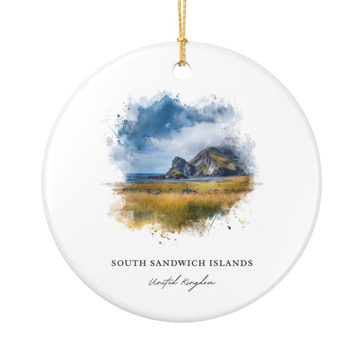 South Sandwich Islands UK Ornament: Unique South Sandwich Islands Souvenir, South Sandwich Islands United Kingdom Xmas Decor