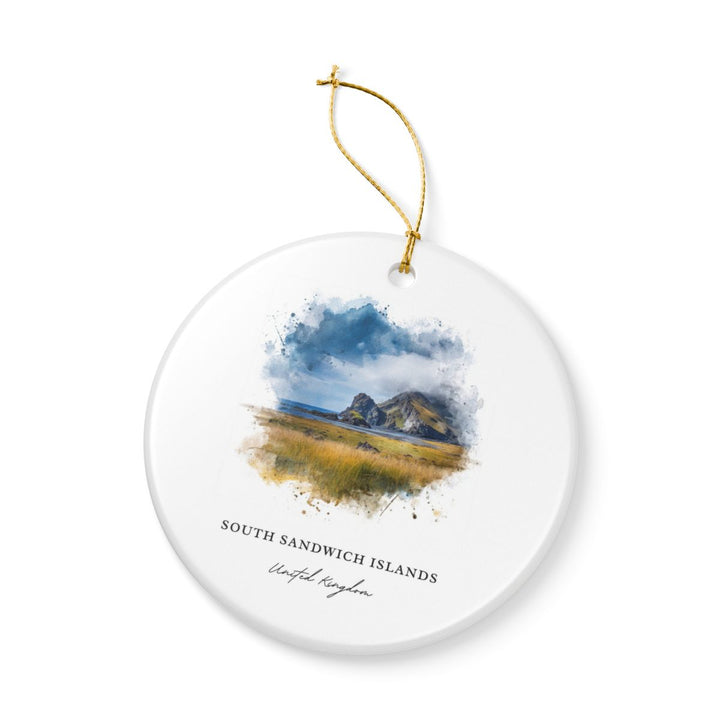 South Sandwich Islands UK Ornament: Unique South Sandwich Islands Souvenir, South Sandwich Islands United Kingdom Xmas Decor