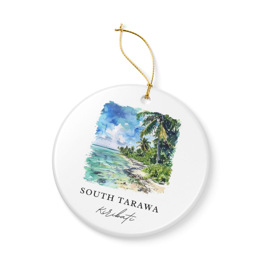 South Tarawa Kiribati Ornament: Unique South Tarawa Kiribati Souvenir, South Tarawa Kiribati Xmas Decor, and Authentic South Tarawa Kiribati Gift