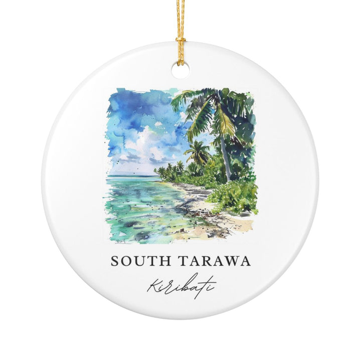 South Tarawa Kiribati Ornament: Unique South Tarawa Kiribati Souvenir, South Tarawa Kiribati Xmas Decor, and Authentic South Tarawa Kiribati Gift