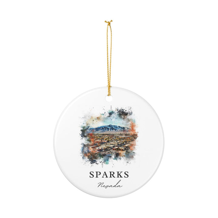 Sparks NV Ornament: Unique Sparks Souvenir, Sparks Nevada Xmas Decor, and Authentic Sparks Gift