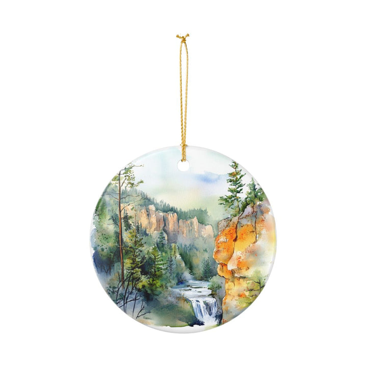 Spearfish Canyon South Dakota Ornament: Unique Spearfish Canyon Souvenir, Spearfish Canyon South Dakota Xmas Decor, and Authentic Spearfish Canyon Gift