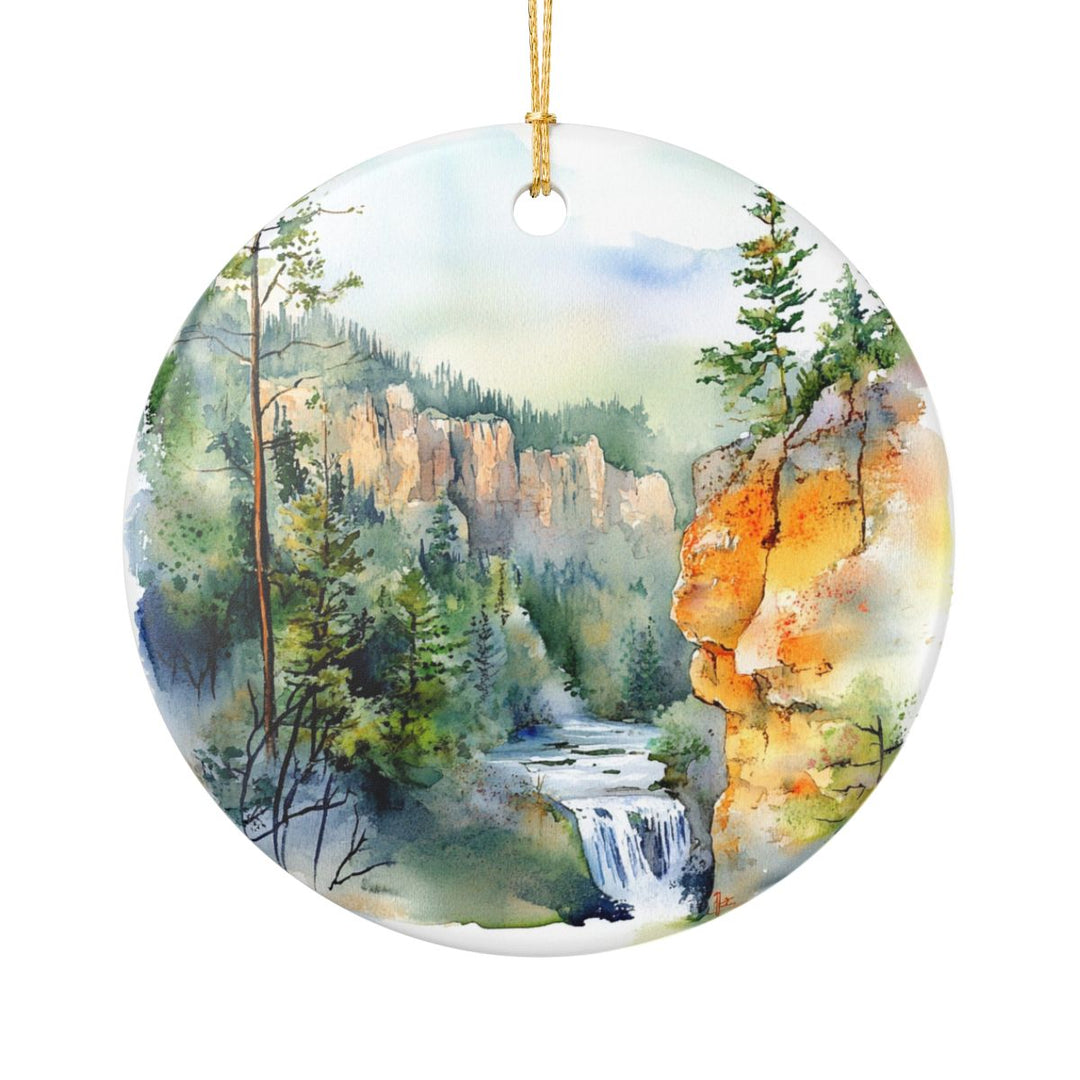 Spearfish Canyon South Dakota Ornament: Unique Spearfish Canyon Souvenir, Spearfish Canyon South Dakota Xmas Decor, and Authentic Spearfish Canyon Gift