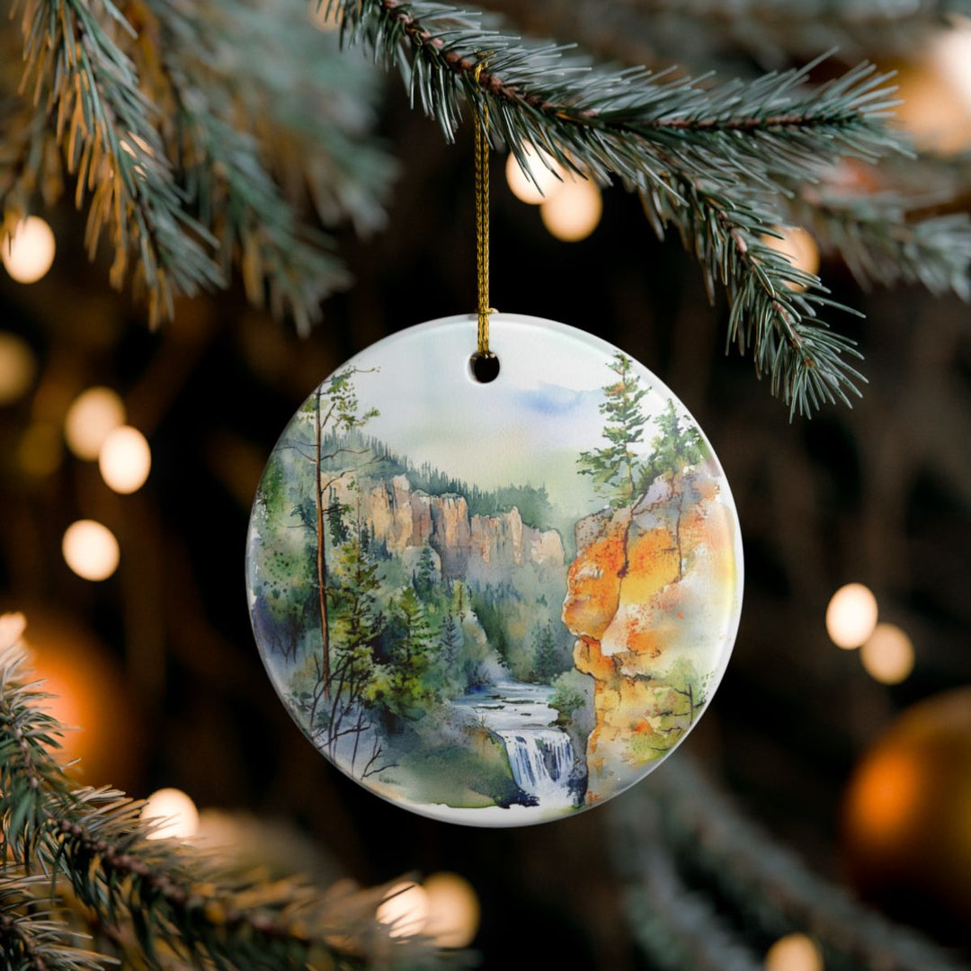 Spearfish Canyon South Dakota Ornament: Unique Spearfish Canyon Souvenir, Spearfish Canyon South Dakota Xmas Decor, and Authentic Spearfish Canyon Gift