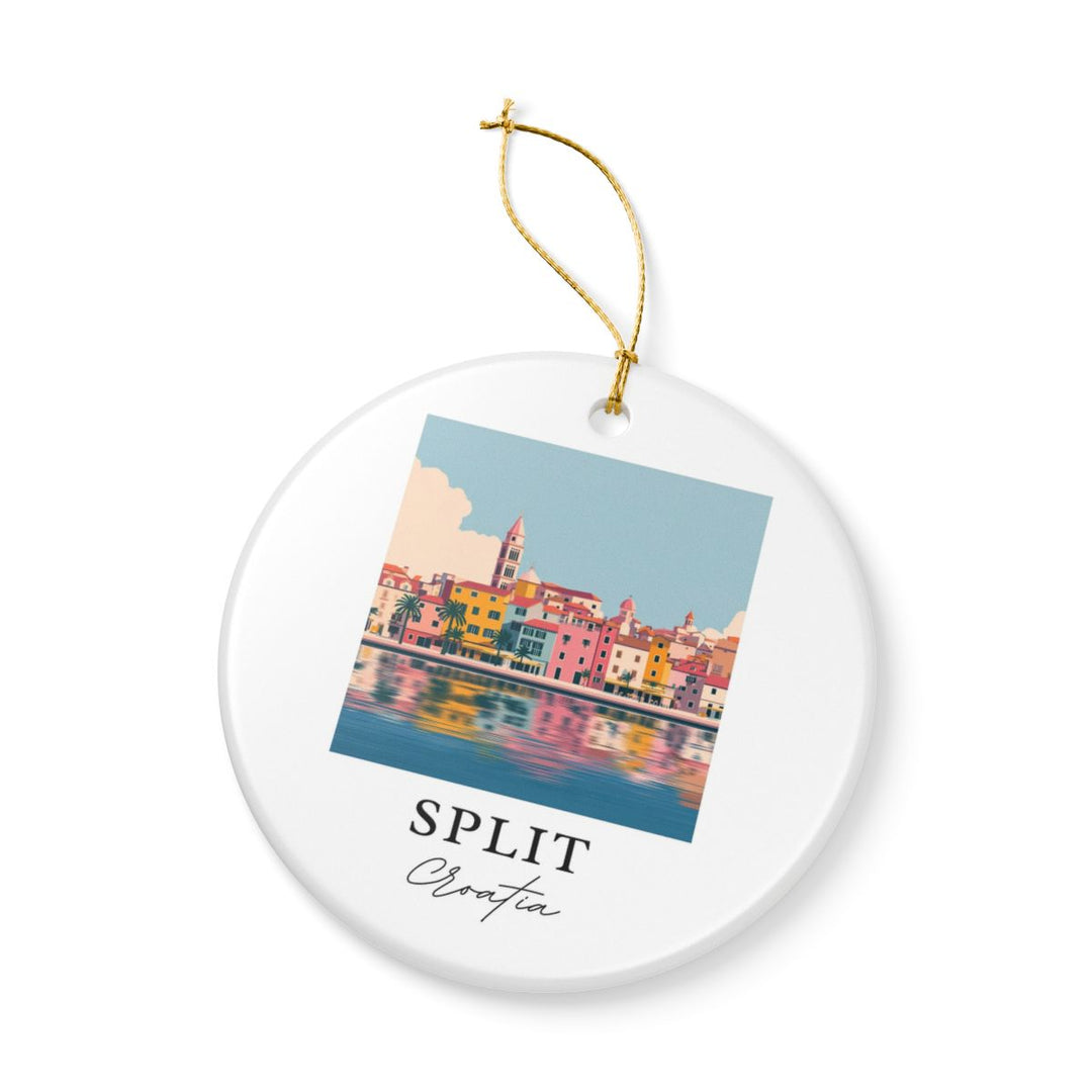 Split Croatia Ornament: Unique Split Souvenir, Split Croatia Xmas Decor, and Authentic Split Gift