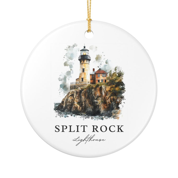 Split Rock Lighthouse Minnesota USA Ornament: Unique Split Rock Lighthouse Souvenir, Split Rock Lighthouse Minnesota Xmas Decor