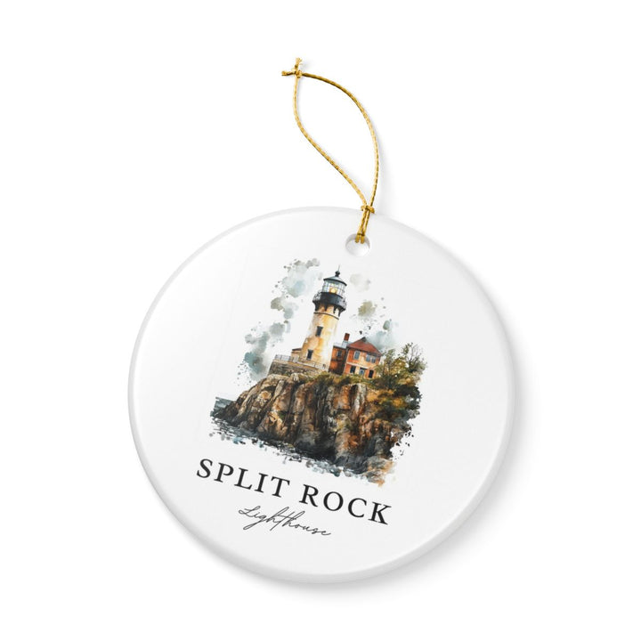 Split Rock Lighthouse Minnesota USA Ornament: Unique Split Rock Lighthouse Souvenir, Split Rock Lighthouse Minnesota Xmas Decor
