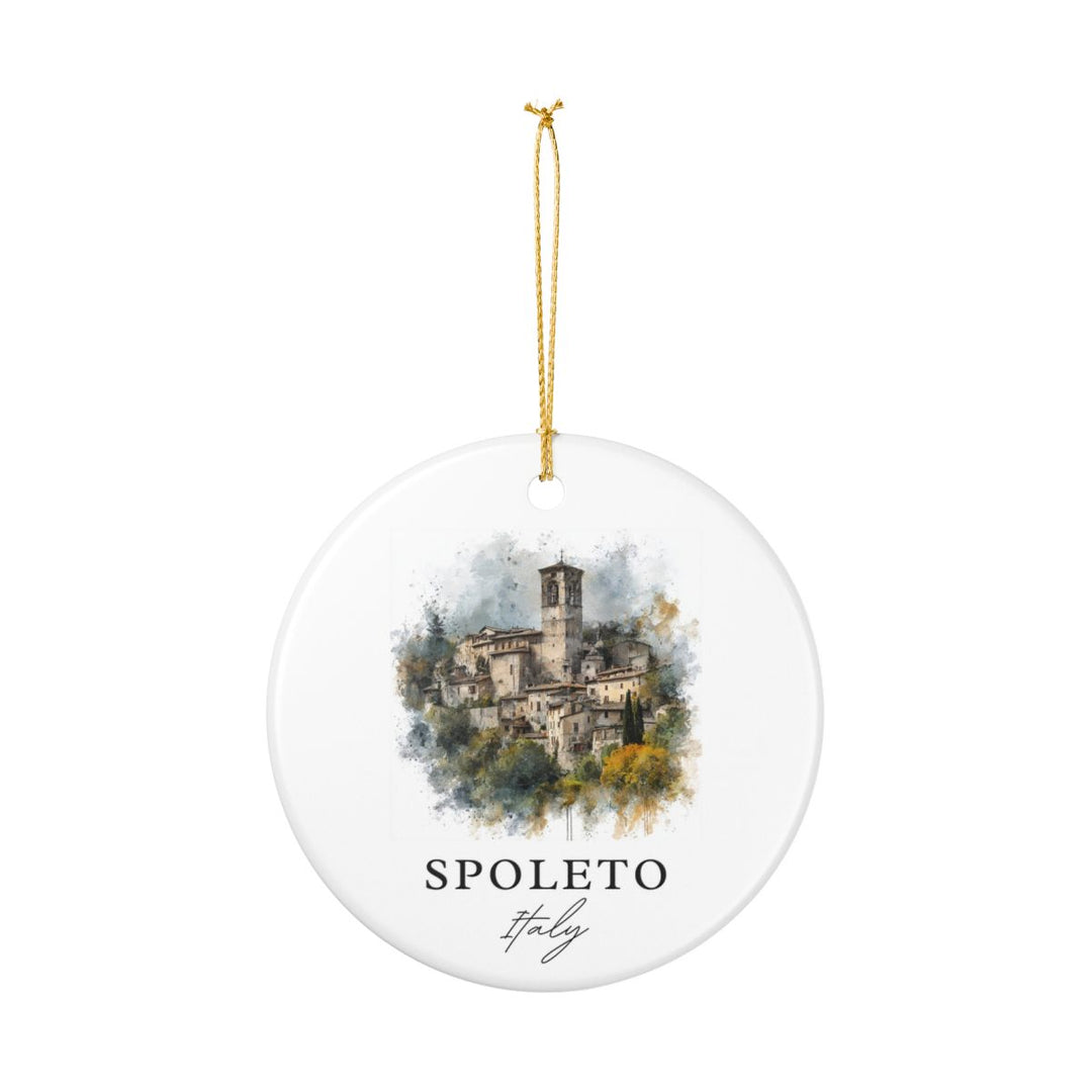 Spoleto Italy Ornament: Unique Spoleto Souvenir, Spoleto Italy Xmas Decor, and Authentic Spoleto Gift