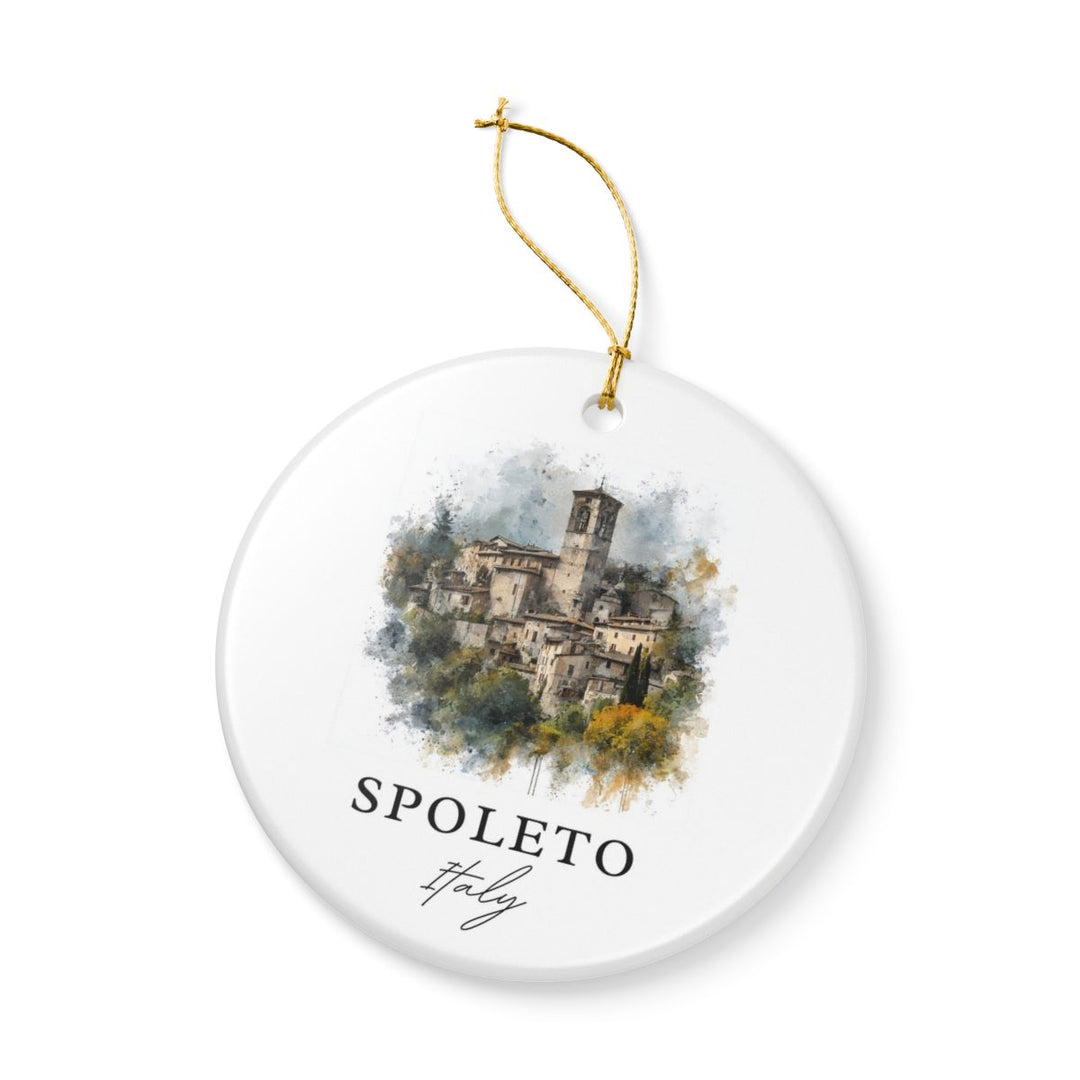 Spoleto Italy Ornament: Unique Spoleto Souvenir, Spoleto Italy Xmas Decor, and Authentic Spoleto Gift