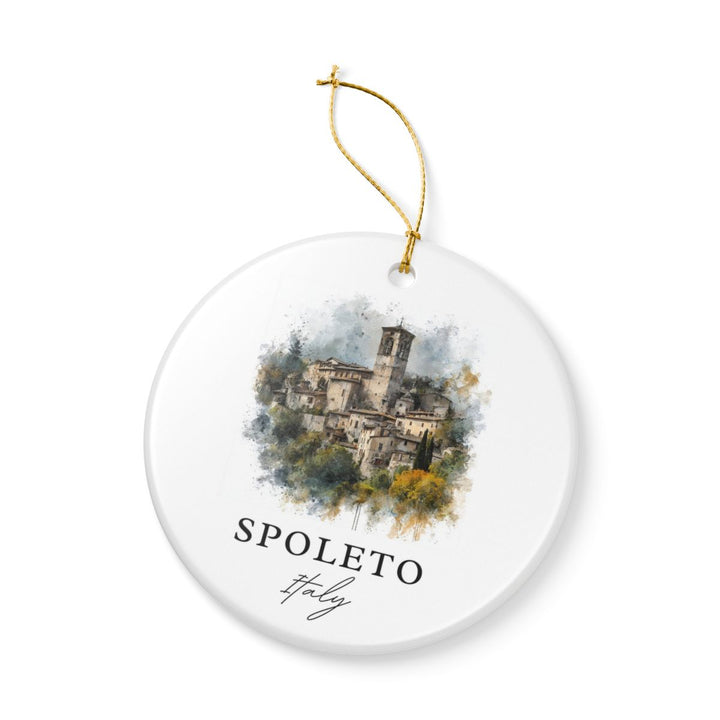 Spoleto Italy Ornament: Unique Spoleto Souvenir, Spoleto Italy Xmas Decor, and Authentic Spoleto Gift