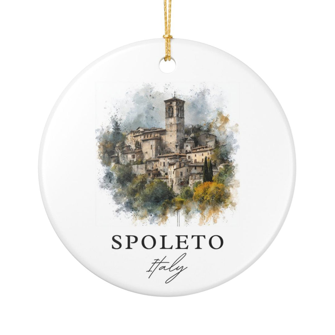 Spoleto Italy Ornament: Unique Spoleto Souvenir, Spoleto Italy Xmas Decor, and Authentic Spoleto Gift