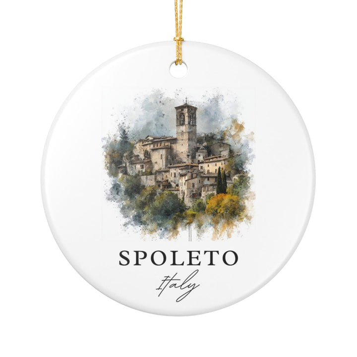 Spoleto Italy Ornament: Unique Spoleto Souvenir, Spoleto Italy Xmas Decor, and Authentic Spoleto Gift