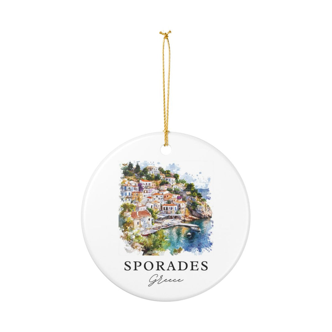 Sporades Greece Ornament: Unique Sporades Souvenir, Sporades Greece Xmas Decor, and Authentic Sporades Gift