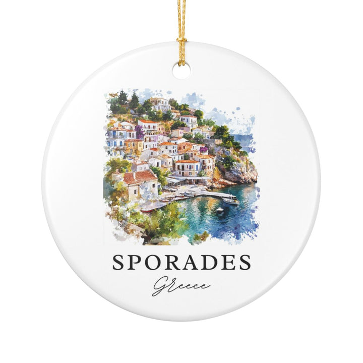 Sporades Greece Ornament: Unique Sporades Souvenir, Sporades Greece Xmas Decor, and Authentic Sporades Gift
