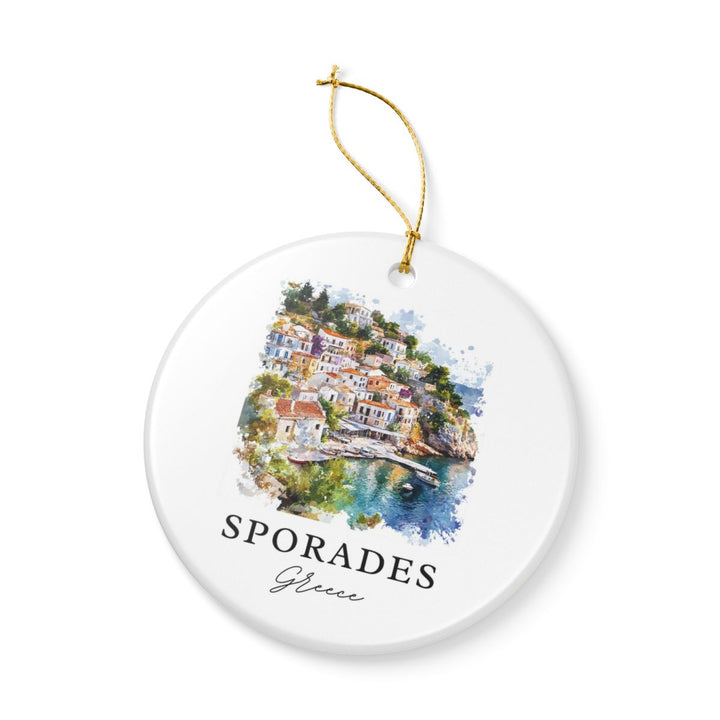 Sporades Greece Ornament: Unique Sporades Souvenir, Sporades Greece Xmas Decor, and Authentic Sporades Gift