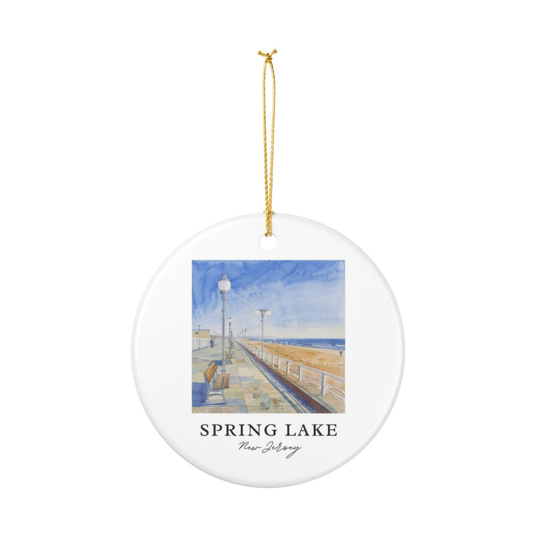Spring Lake NJ New Jersey Ornament: Unique Spring Lake NJ Souvenir, Spring Lake NJ New Jersey Xmas Decor, and Authentic Spring Lake NJ Gift