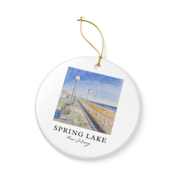 Spring Lake NJ New Jersey Ornament: Unique Spring Lake NJ Souvenir, Spring Lake NJ New Jersey Xmas Decor, and Authentic Spring Lake NJ Gift
