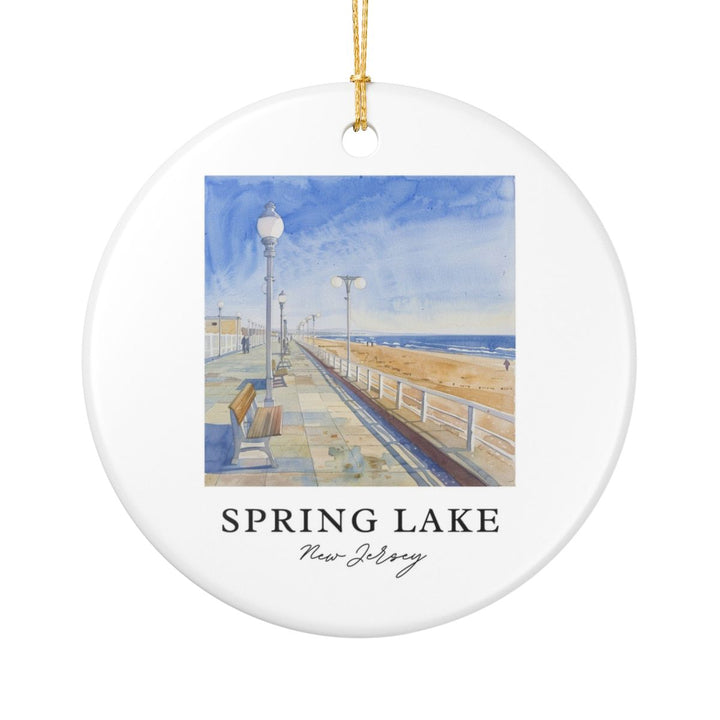 Spring Lake NJ New Jersey Ornament: Unique Spring Lake NJ Souvenir, Spring Lake NJ New Jersey Xmas Decor, and Authentic Spring Lake NJ Gift