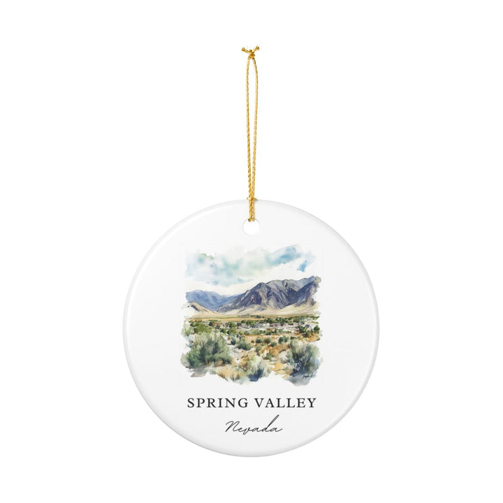 Spring Valley Nevada USA Ornament: Unique Spring Valley Souvenir, Spring Valley Nevada Xmas Decor, and Authentic Spring Valley Gift