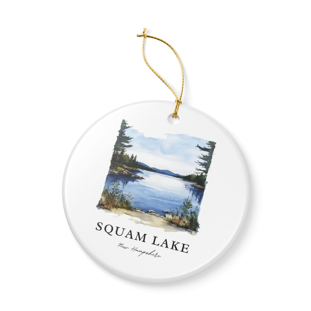 Squam Lake New Hampshire Ornament: Unique Squam Lake Souvenir, Squam Lake New Hampshire Xmas Decor, and Authentic Squam Lake Gift